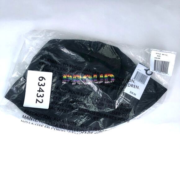 Proud Bucket Hat in Black Canvas Pride - The Phluid Project New Condition - Picture 7 of 10